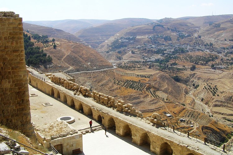 Het kruisvaarderskasteel in Kerak - Jordanië